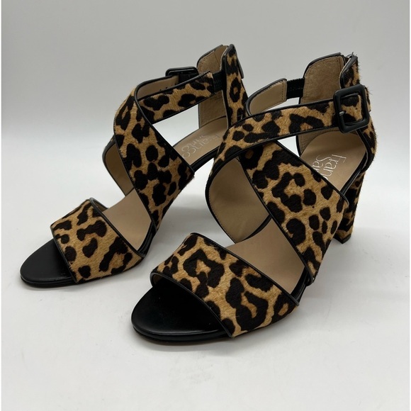 FRANCO SARTO WOMENS LEOPARD HEELS SIZE 7 - Picture 1 of 12